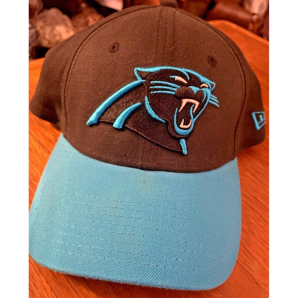CAROLINA PANTHERS NFL w/sticker HAT New Era Vivid Med/Large Embroidered Panther!